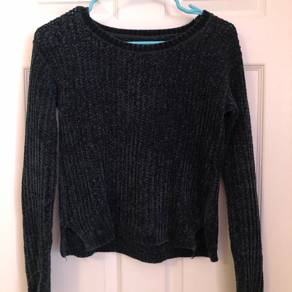 Aeropostale Dark Green Chenille Sweater